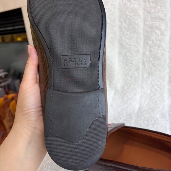 Bally Men’s Crockett leather loafers,dark brown, Size 13D - Picture 8 of 8